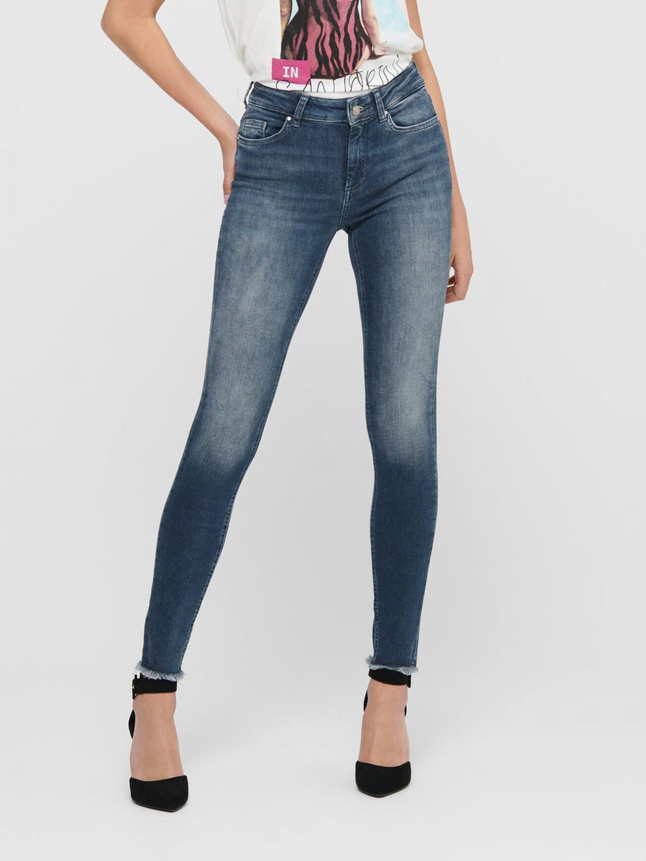 raket Nat sted Citere Dame ONLY Jeans | ONLBLUSH LIFE MID ANKLE SKINNY FIT JEANS Blue · Whittier  Lock And Key